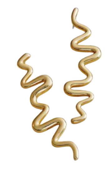 Earrings Maxi Cascade In 24k Gold Plated